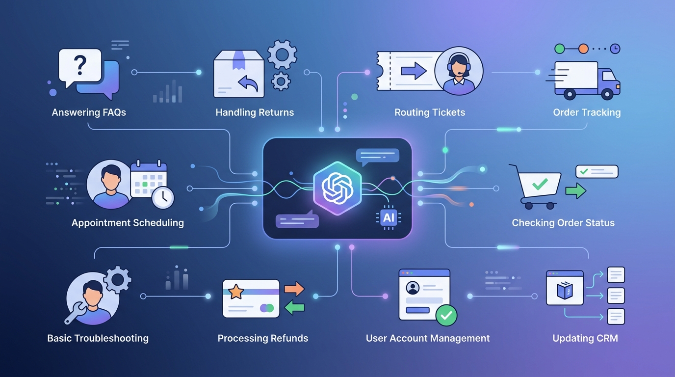 10 Customer Support Tasks You Can Automate with an AI Chatbot Today